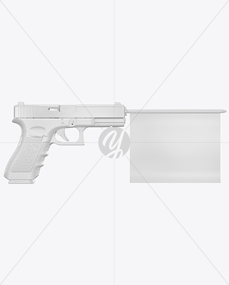 Glock with Flag Mockup