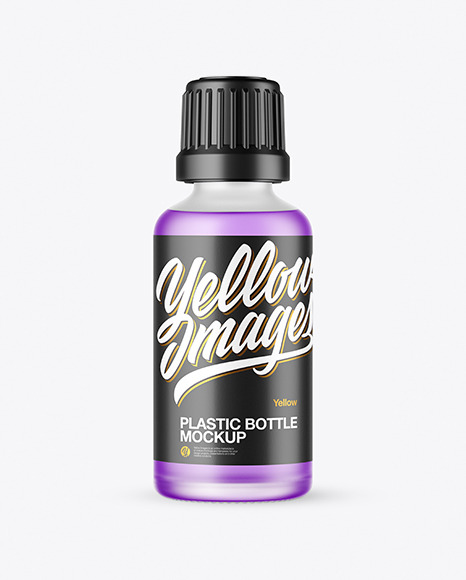 50ml Frosted Glass Bottle Mockup - Frosted glass bottle mockup