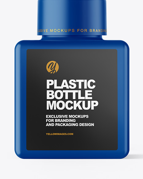 Matte Plastic Bottle with Pump Mockup