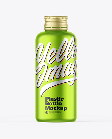 Matte Metallic Bottle Mockup