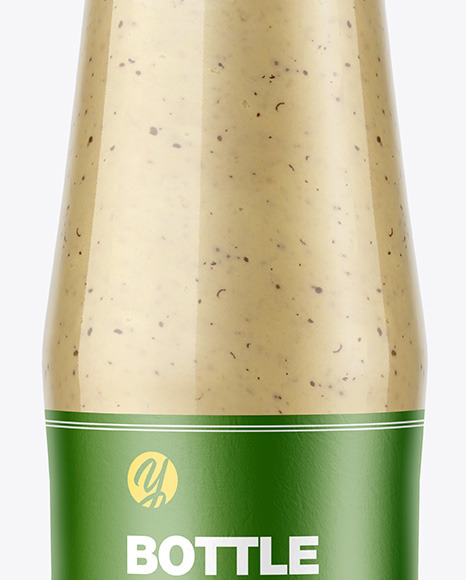 Mushrooms Sauce Bottle Mockup