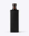 Square Dark Glass Bottle Mockup