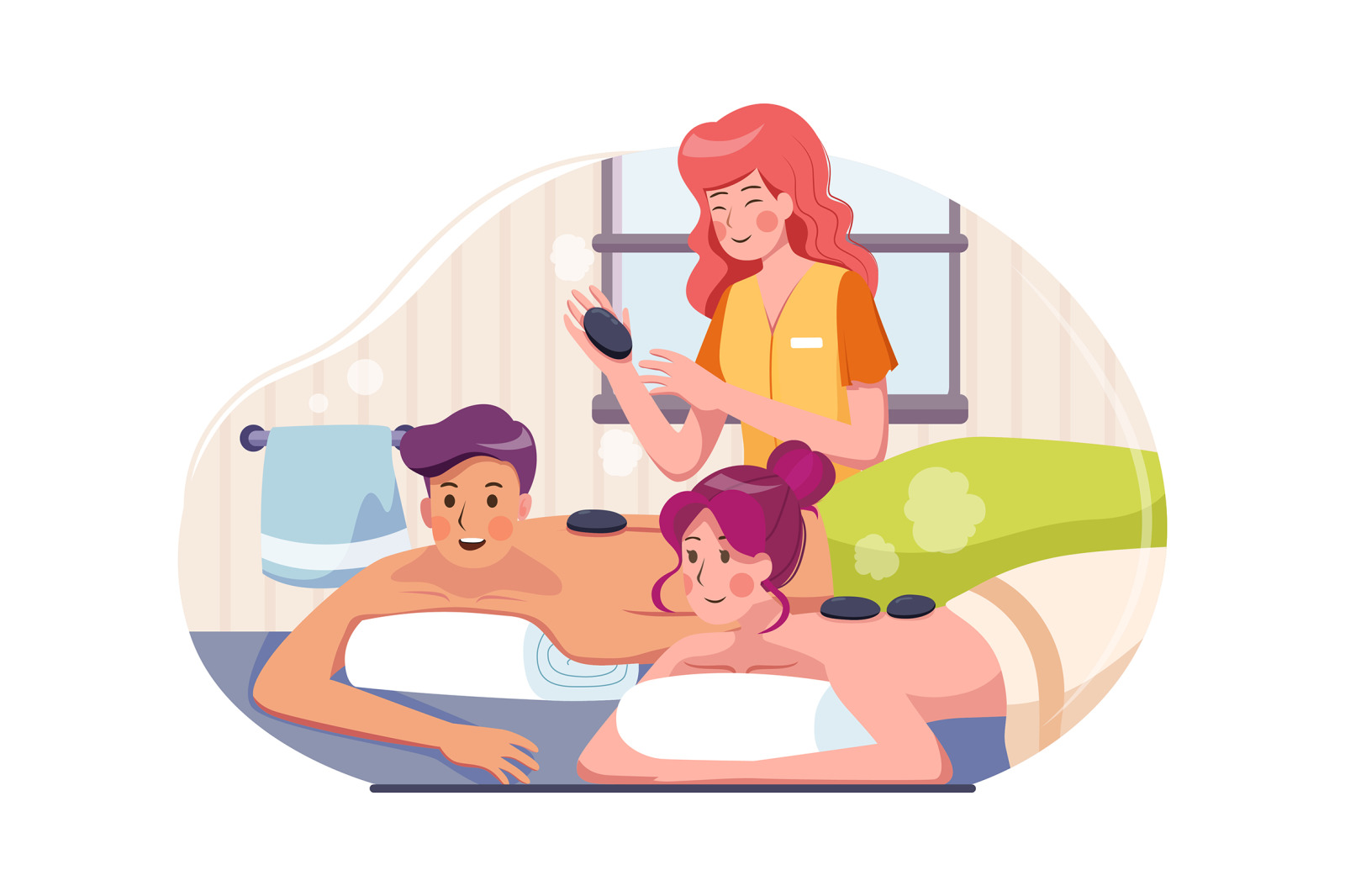 M202_Massage Service Illustrations M202_Massage Service Illustrations