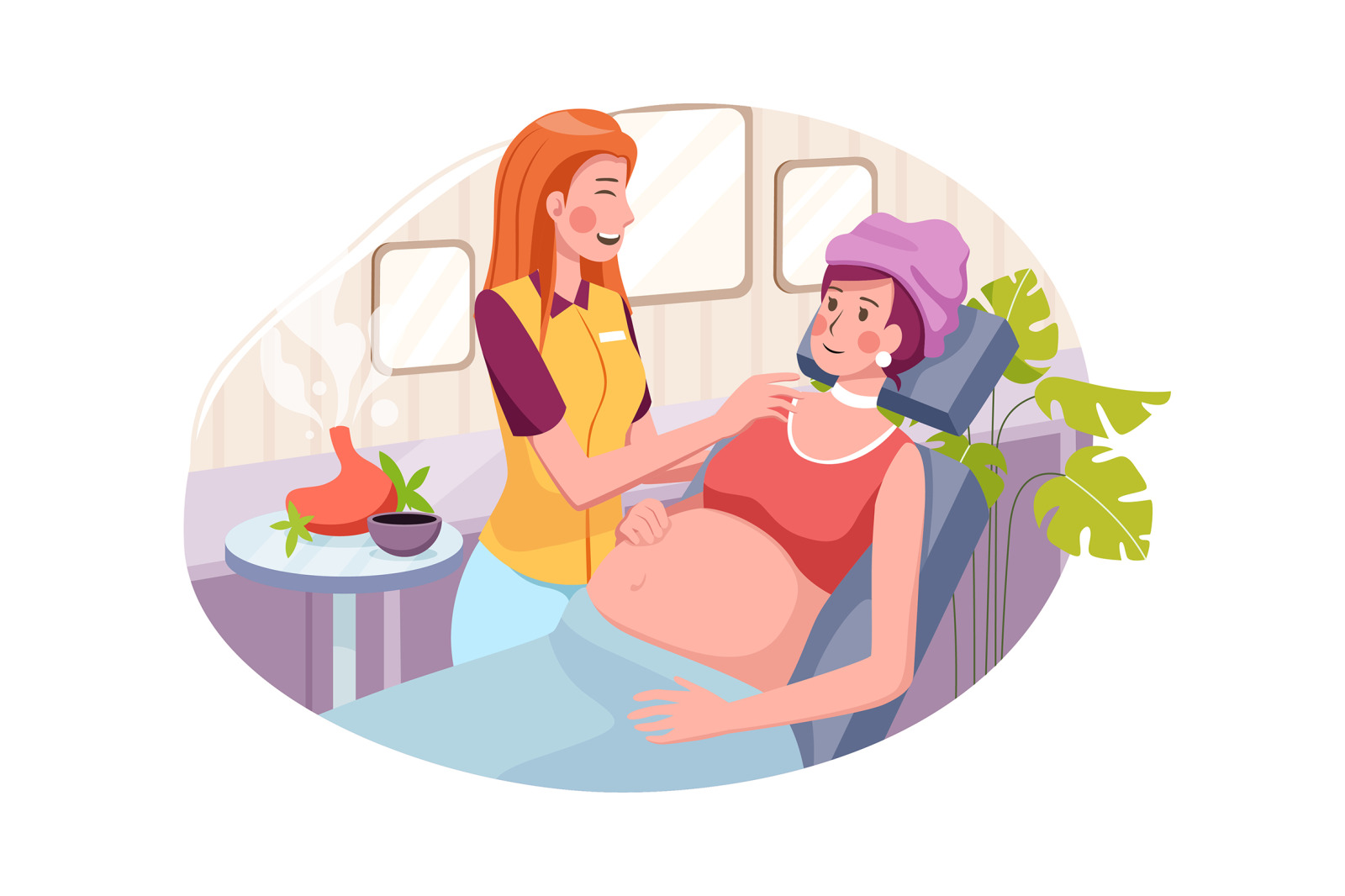 M202_Massage Service Illustrations M202_Massage Service Illustrations