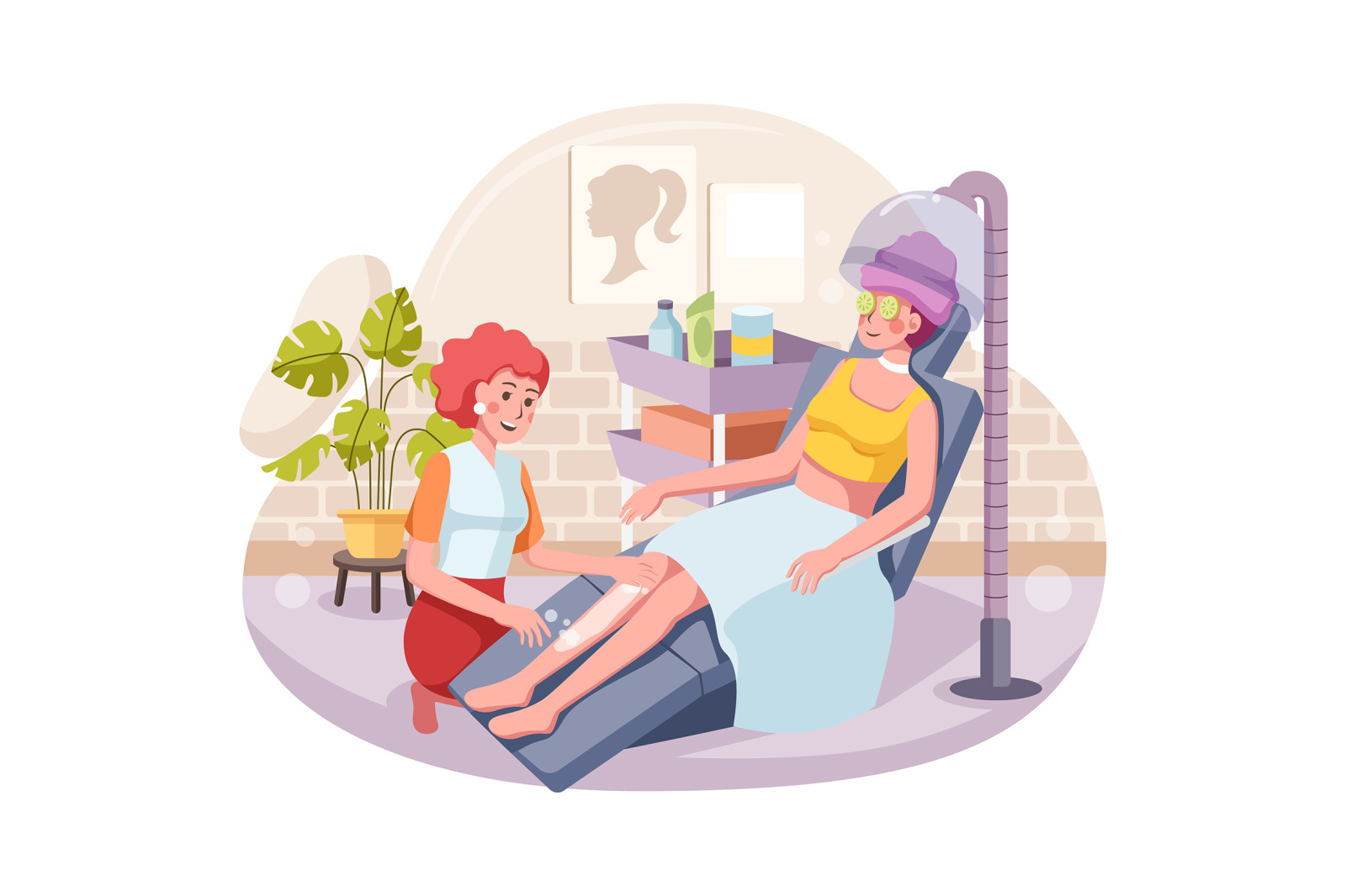 M202_Massage Service Illustrations M202_Massage Service Illustrations