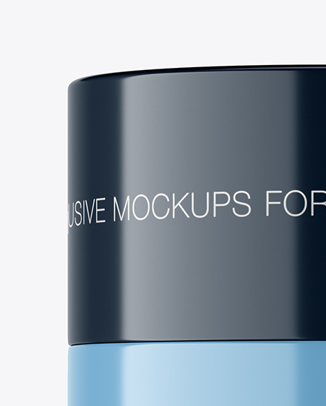 Glossy Cosmetic Jar Mockup