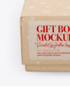 Kraft Gift Box Mockup