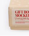 Kraft Gift Box Mockup