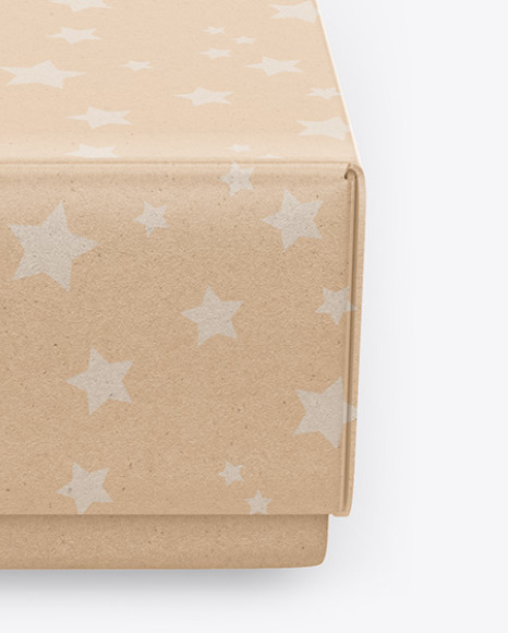 Kraft Gift Box Mockup