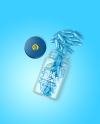 Clear Plastic Bottle w/ Capsules Mockup Clear Plastic Bottle w/ Capsules Mockup