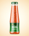 Hot Tomato Sauce Bottle Mockup