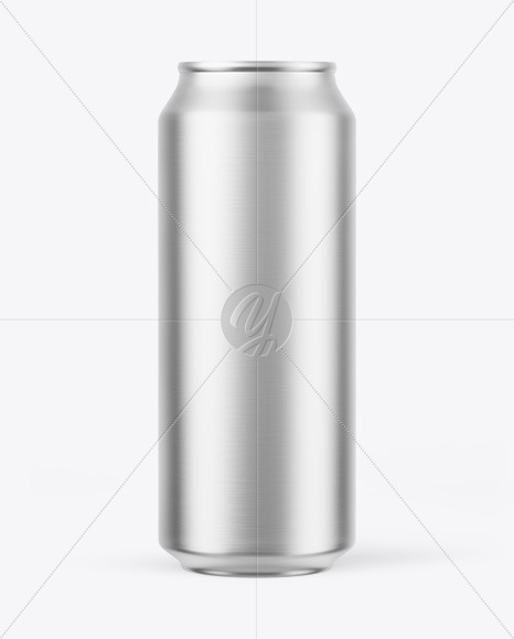 Matte Metallic Drink Can Mockup