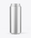 Matte Metallic Drink Can Mockup