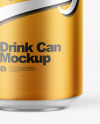 Matte Metallic Drink Can Mockup