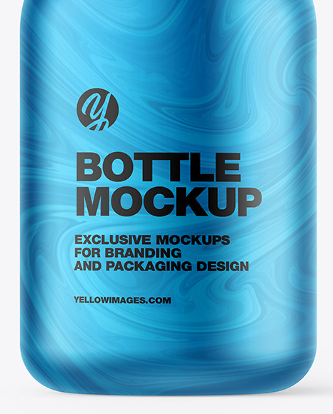 Metallic Bottle Mockup