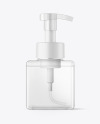 Clear Bottle with Pump Mockup