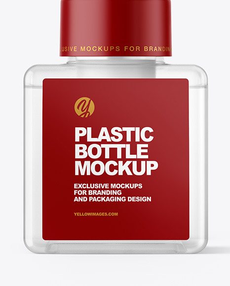 Clear Bottle with Pump Mockup