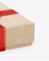 Kraft Gift Box Mockup