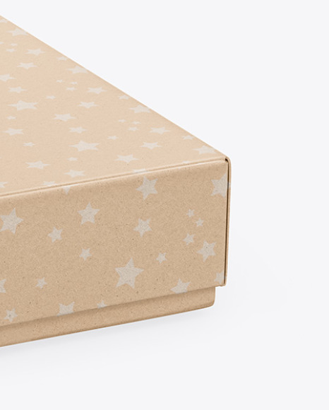 Kraft Gift Box Mockup