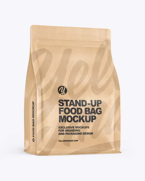 Kraft Food Bag Mockup - Download+Psd+Mockup+3/4+Bag+Bag+Mockup+Cats+Food+Cats+Food+...