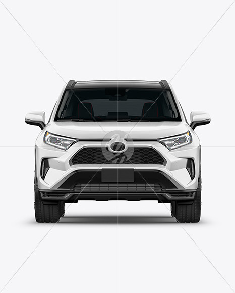 Compact Crossover SUV Mockup - Front View