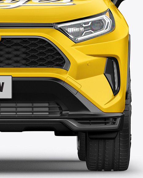 Compact Crossover SUV Mockup - Front View