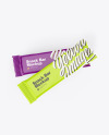 Two Matte Snack Bars Mockup