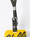 Lanyard w/ Plastic ID Card Mockup