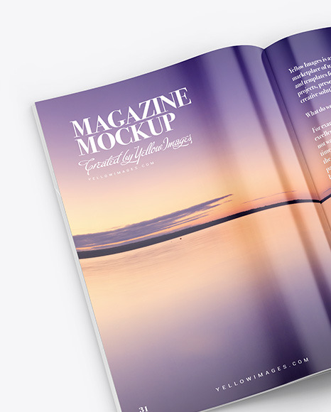 Glossy Magazine Mockup