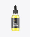 Clear Glass Dropper Oil Bottle w/ Kraft Box Mockup Clear Glass Dropper Oil Bottle w/ Kraft Box Mockup
