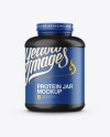 Matte Protein Jar Mockup