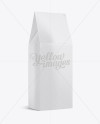 Glossy Paper Box Mockup - Halfside View