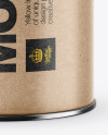 Kraft Paper Tube Mockup - Front View