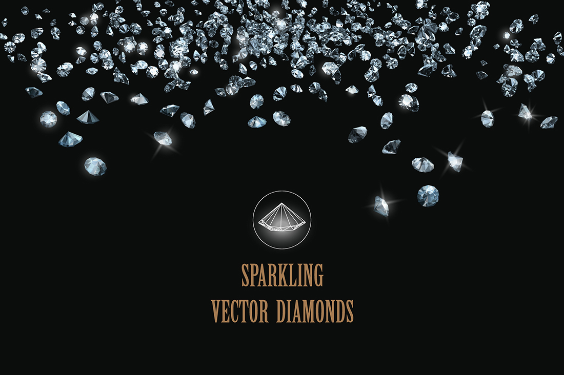 Vector diamonds collection