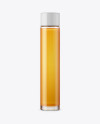 Glass Bottle With Honey Mockup - Front View