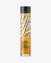 Glass Bottle With Honey Mockup - Front View