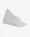 Triangular Carton Package Mockup - Half Side View