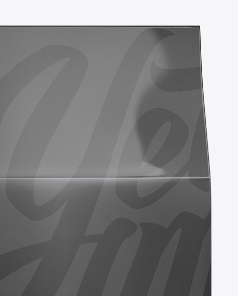 Glossy Paper Box Mockup - Front View