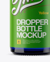 Open Blue Bottle With Dropper Mockup