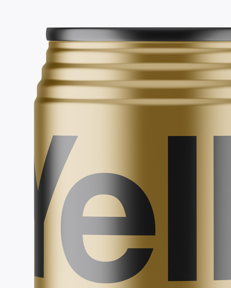 330ml Metallic Aluminium Can Mockup 330ml Metallic Aluminium Can Mockup
