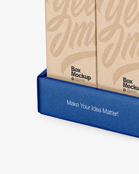 Kraft Display Box & Kraft Boxes Mockup