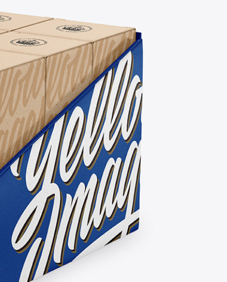 Kraft Display Box & Kraft Boxes Mockup