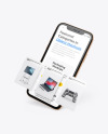 Apple iPhone 11 Pro w/ Cards Mockup