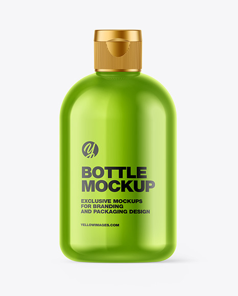 Metallic Bottle Mockup