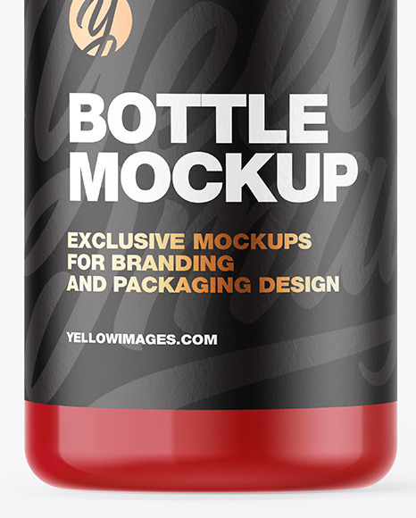 Glossy Plastic Bottle Mockup