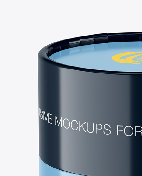 Glossy Cosmetic Jar Mockup