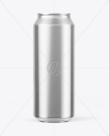 Metallic Drink Can Mockup