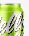 Metallic Drink Can Mockup