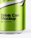 Metallic Drink Can Mockup