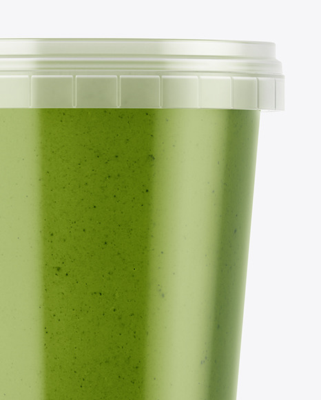 Plastic Soup Container Mockup